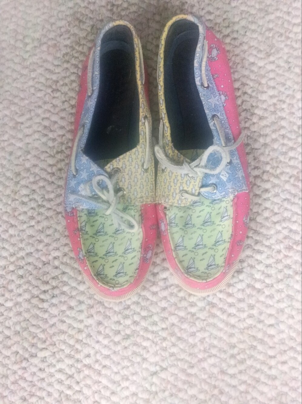 Sperry Multi-Color Women's Canvas Lace-Up Shoes